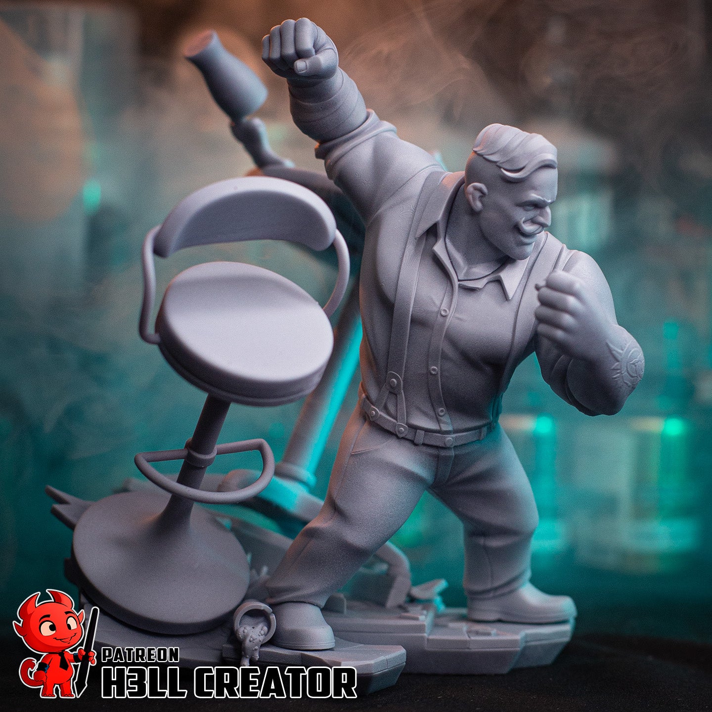"Punch Up" Tavern Brawler Statue & Busts
