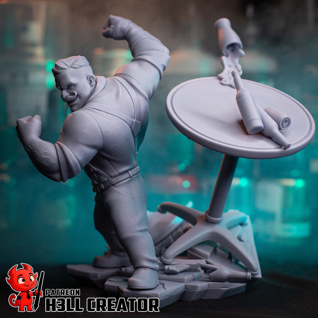 "Punch Up" Tavern Brawler Statue & Busts