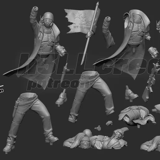 NCR Veteran Ranger "New California" – 1:10 Scale Post-Apocalyptic Collector Statue