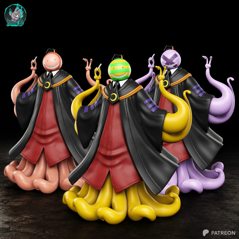 Koro-Sensei - Assassination Classroom | High-Precision 3D Printed Resin Diorama Statue