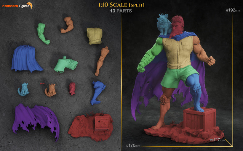 Dungeon Crawler Carl & Princess Donut Collectible Statue – Nomnom Figures