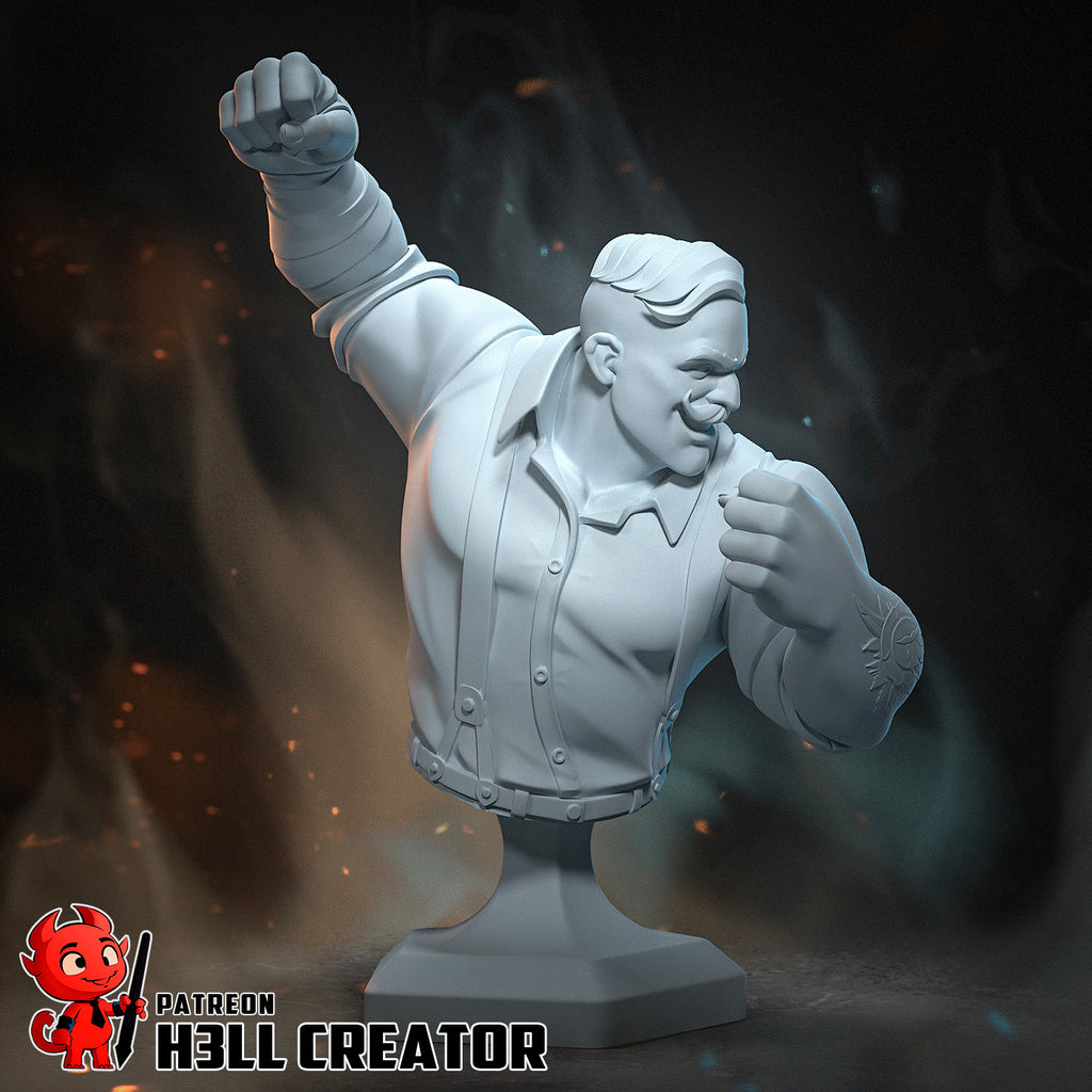 "Punch Up" Tavern Brawler Statue & Busts