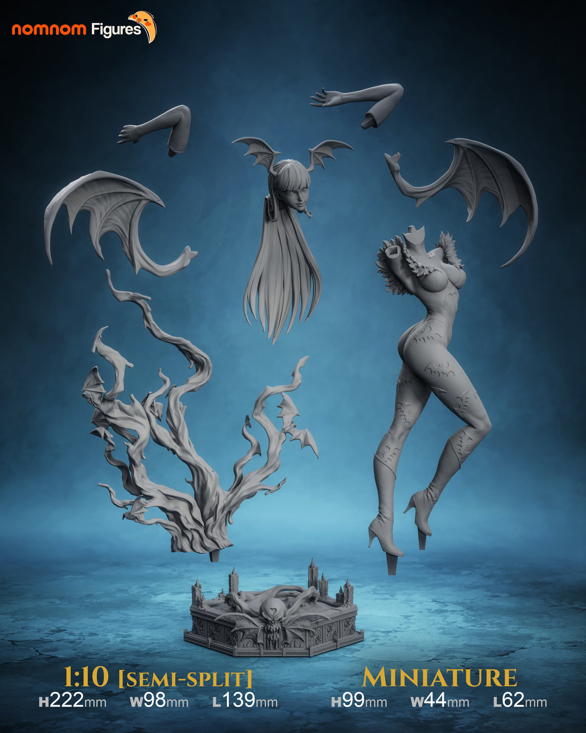 Morrigan Aensland Collectible - 1:10 Scale Figure & Bust by Nomnom Figures