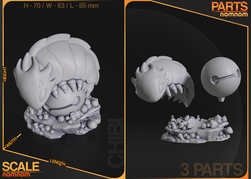 Bell Beast Chibi Statue | 3D Printed Collectible