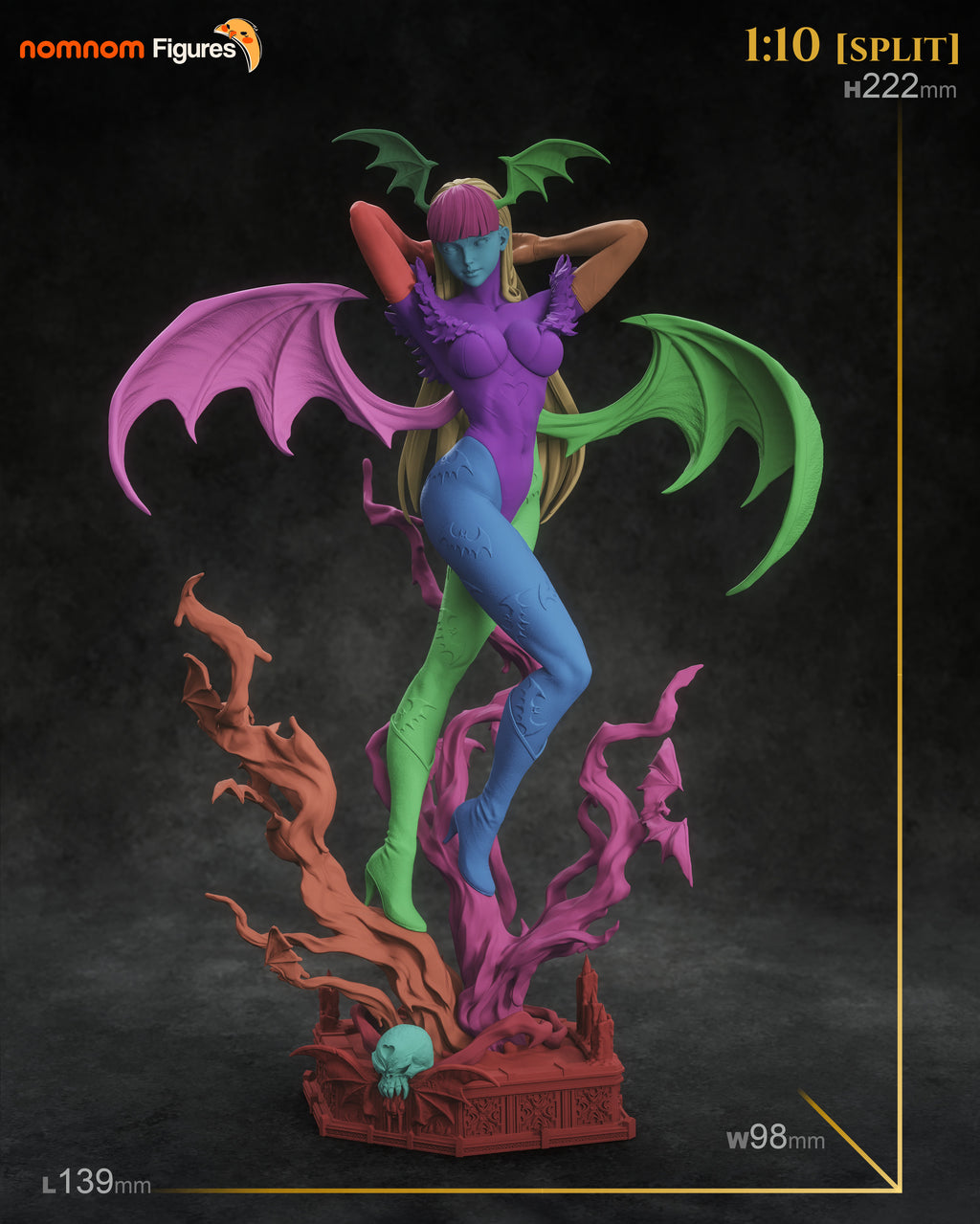 Morrigan Aensland Collectible - 1:10 Scale Figure & Bust by Nomnom Figures
