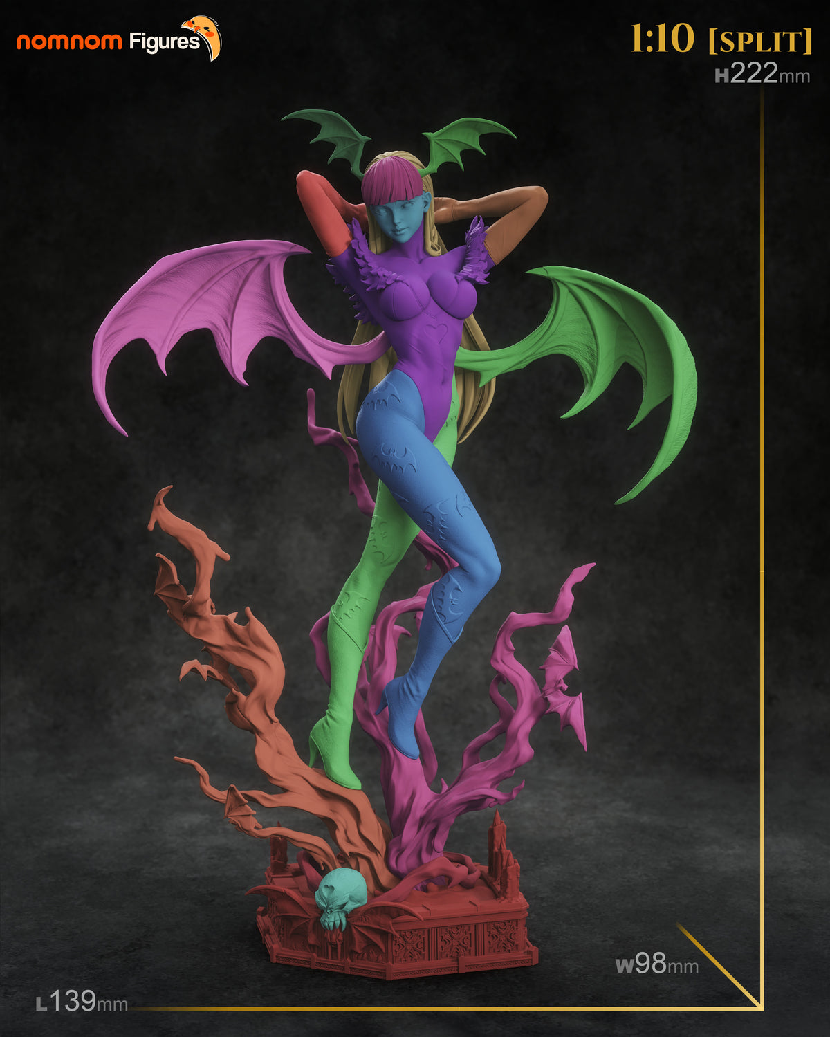 Morrigan Aensland Collectible - 1:10 Scale Figure & Bust by Nomnom Figures