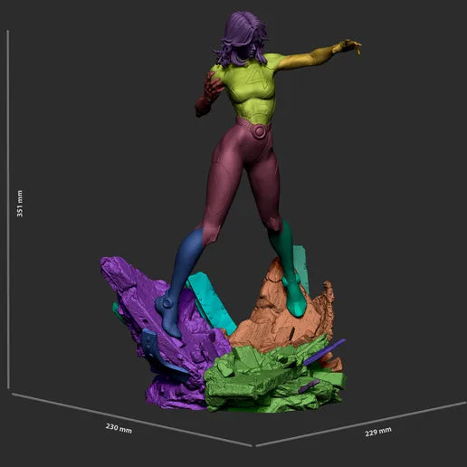Invisible Woman Statue by CA 3D | 3D Printed Resin Figurine – Billy Bones Emporium