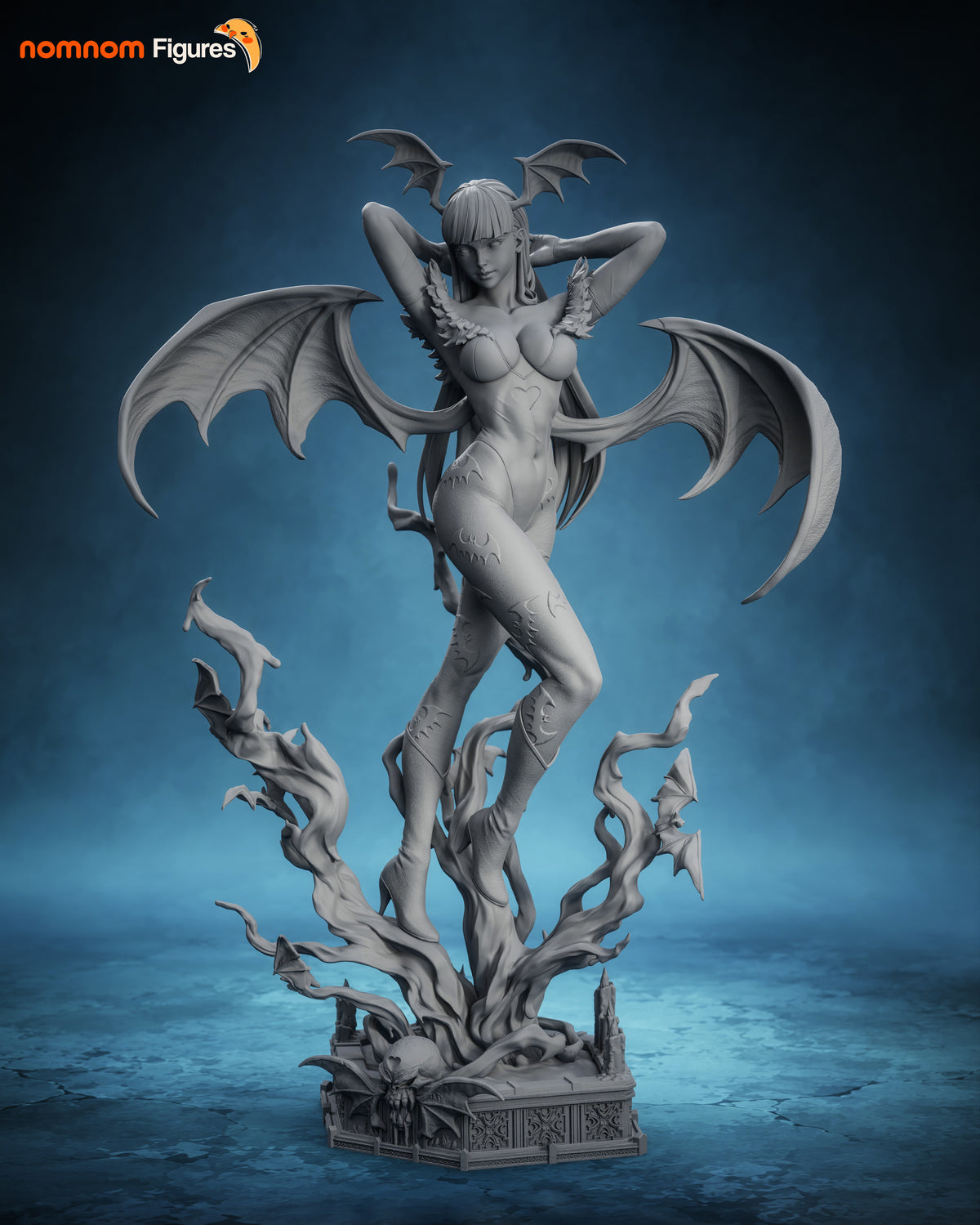 Morrigan Aensland Collectible - 1:10 Scale Figure & Bust by Nomnom Figures