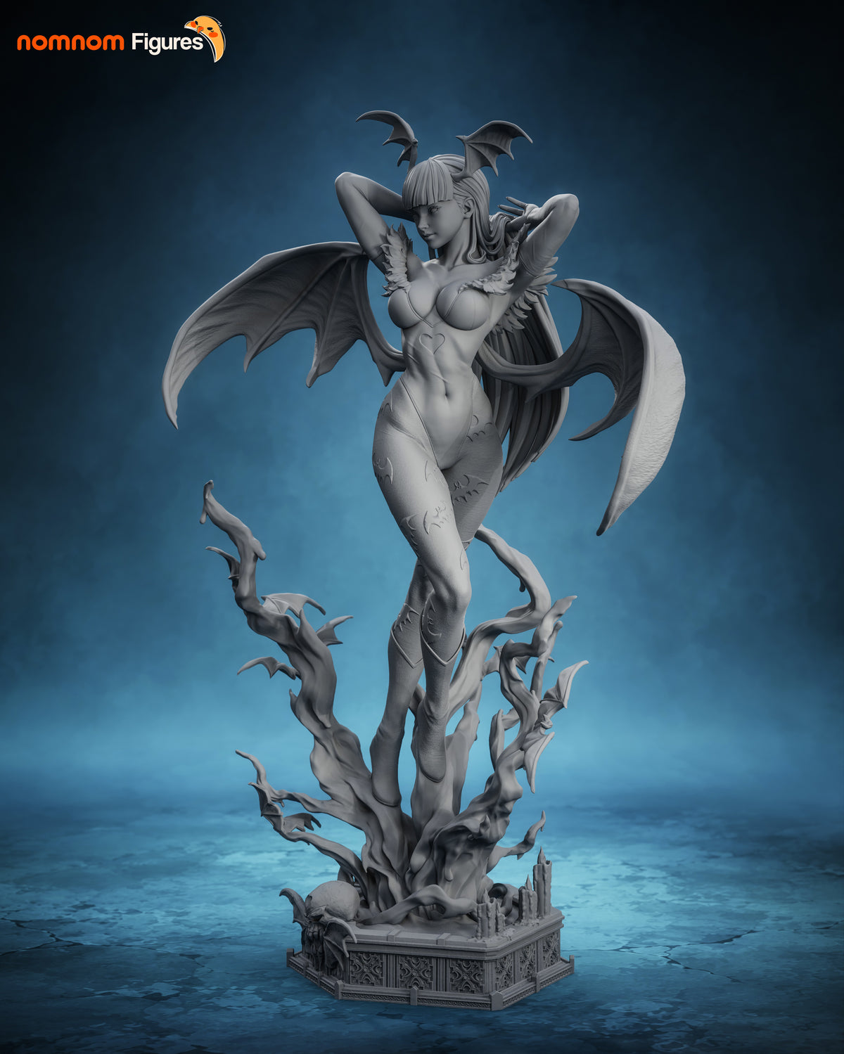 Morrigan Aensland Collectible - 1:10 Scale Figure & Bust by Nomnom Figures