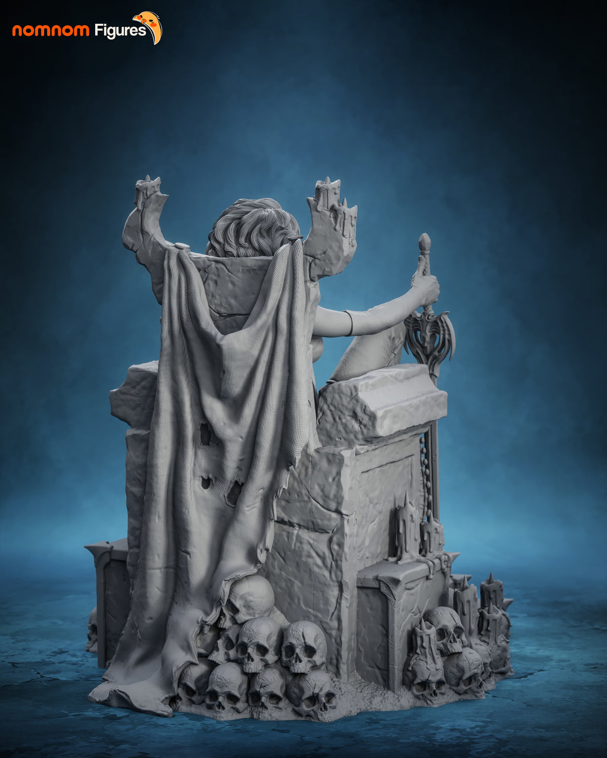 Lady Death on Skull Throne - 1:10 Scale Collectible Statue by Nomnom Figures