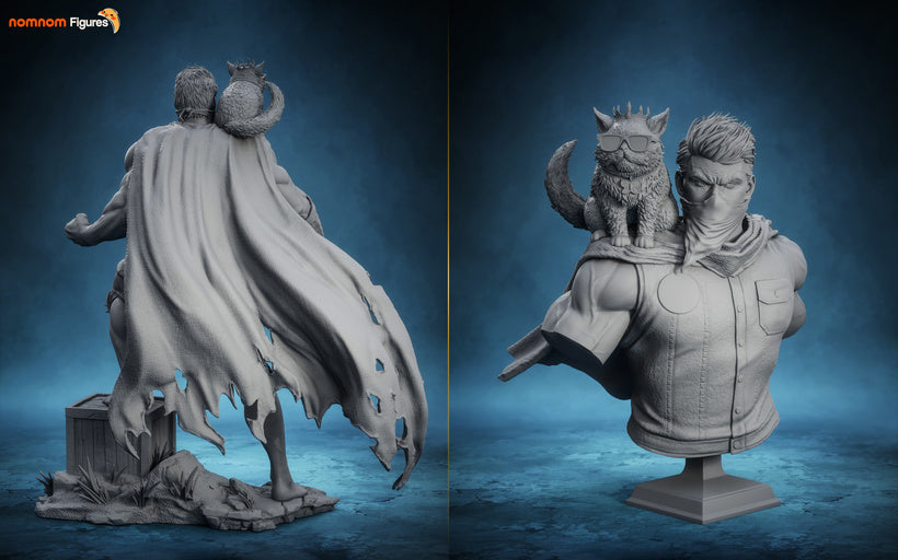Dungeon Crawler Carl & Princess Donut Collectible Statue – Nomnom Figures