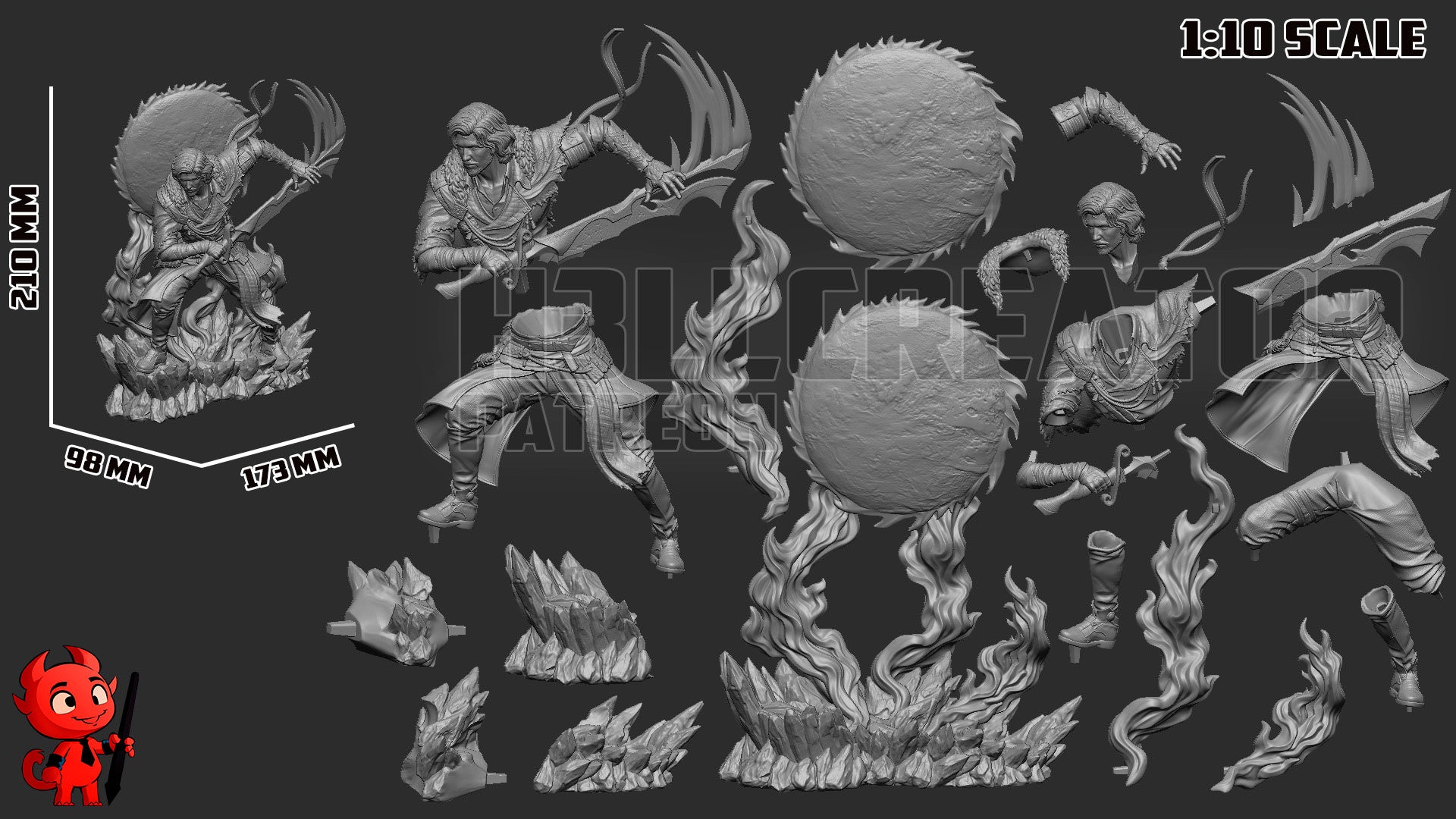 Verso - Resin Statue & Bust (H3LL Creator)