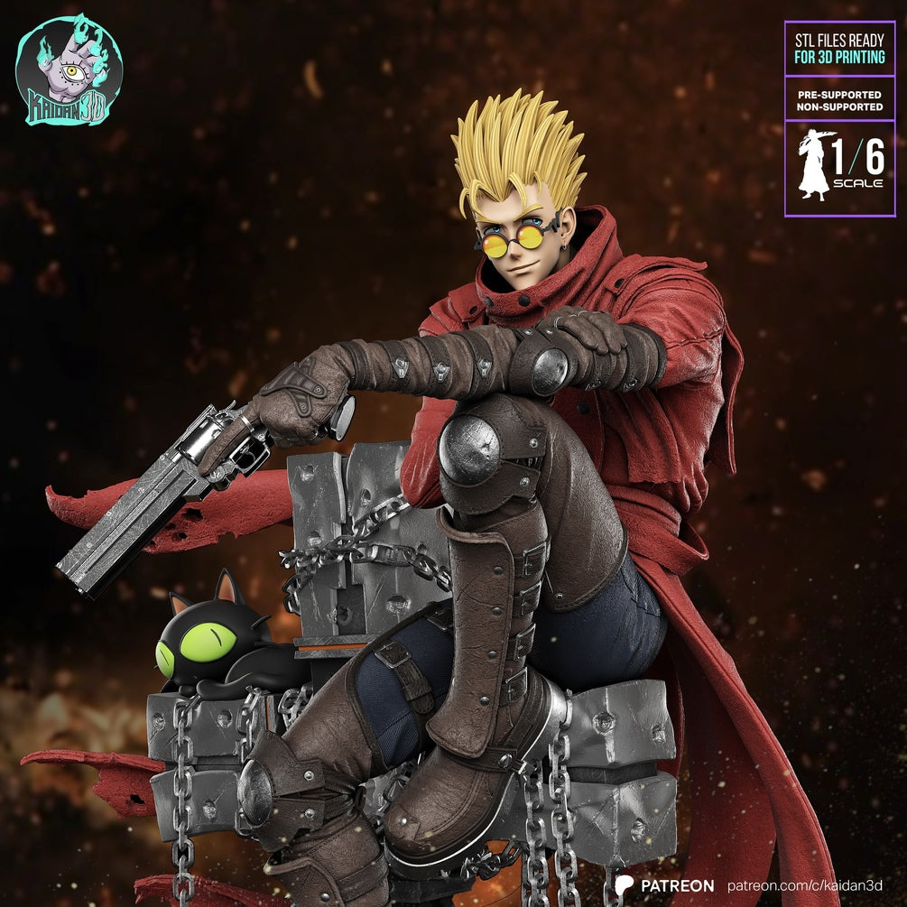 Trigun - Vash the Stampede 1/6 Scale Resin Statue | Painted & DIY Kit Options