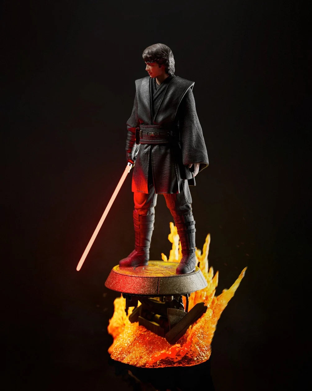 Star Wars - Fallen Anakin Skywalker (Mustafar) Statue | 1/6 & 1/9 Scales | Raw, Primed & Painted Options