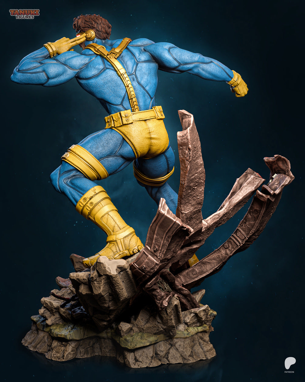Cyclops Custom Resin Statue – High-Detail X-Men Collectible Figure