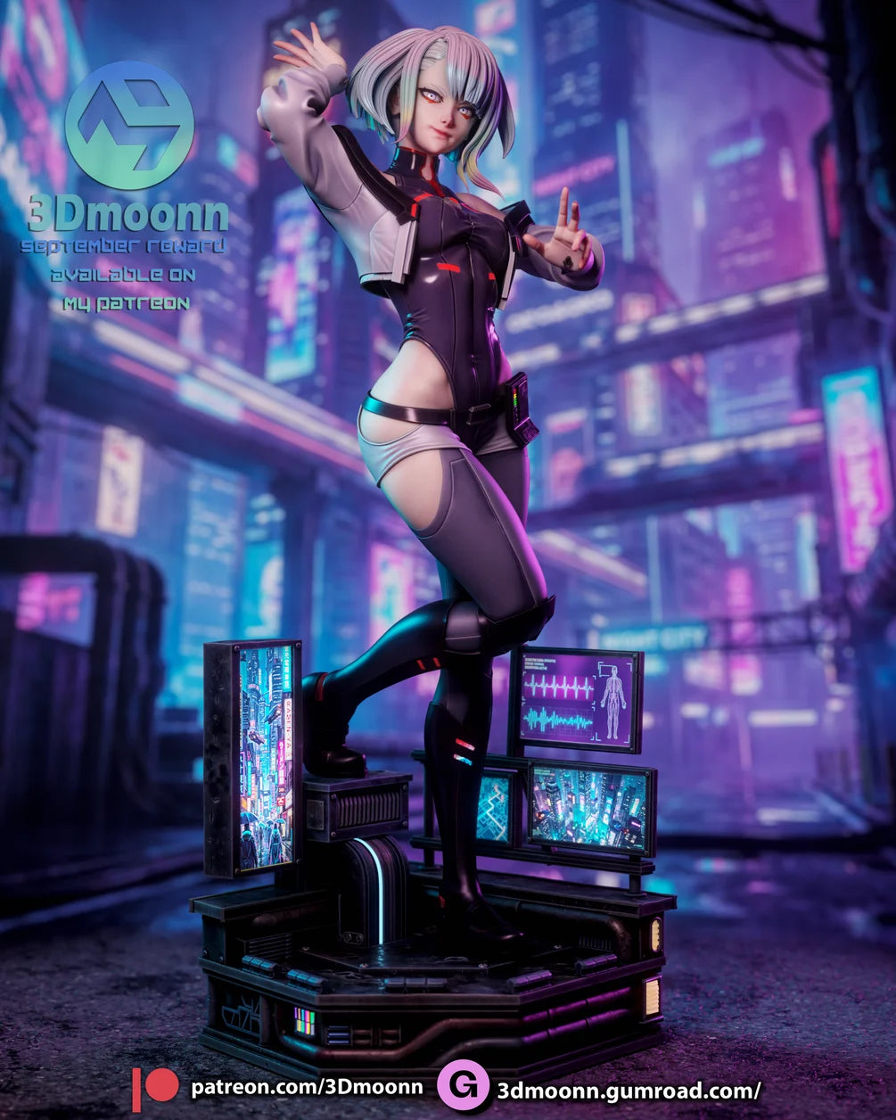 Lucy Statue 1/6 Scale - Cyberpunk Edgerunners | Billy Bones Emporium
