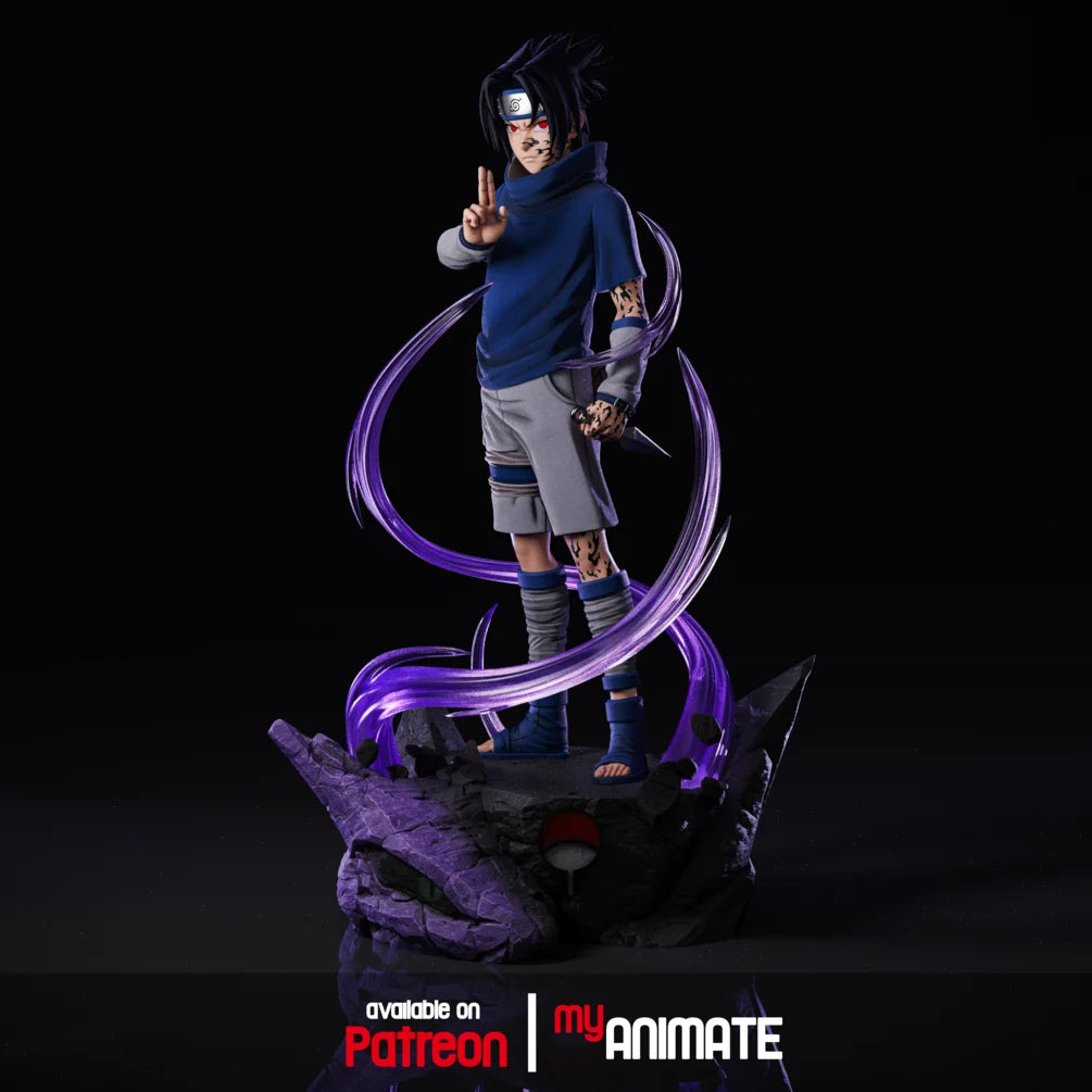 Sasuke Uchiha (Cursed Seal / Chidori Prep) 1/8 Scale Collectible Statue / Miniature – My Animate