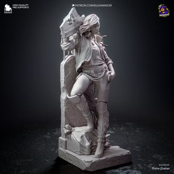 Female V the Blaze of Glory | Cyberpunk Street Mercenary Resin Statue / Garage Kit (Bulkamancer)