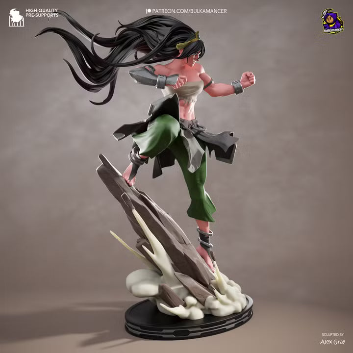 Blind Geomancer Earthbending Heroine Resin Statue | Bulkamancer Garage Kit