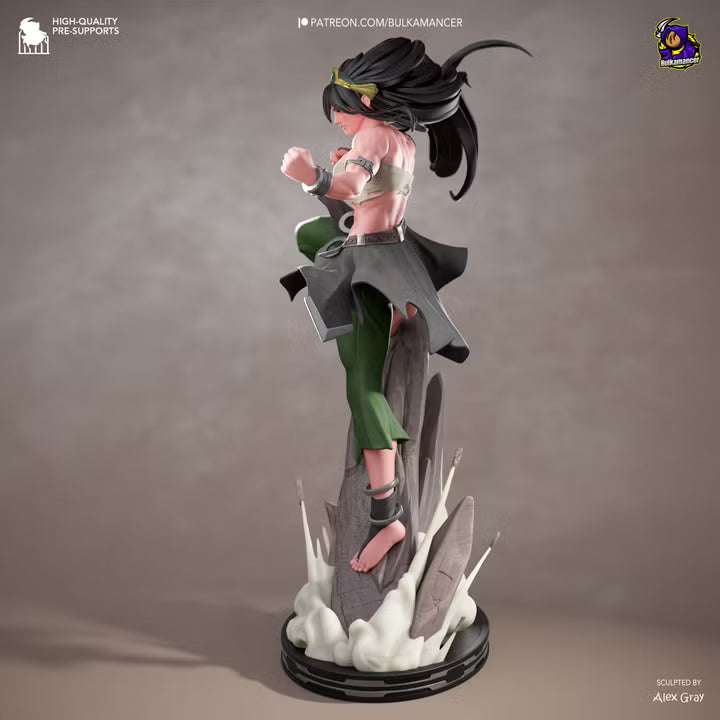 Blind Geomancer Earthbending Heroine Resin Statue | Bulkamancer Garage Kit