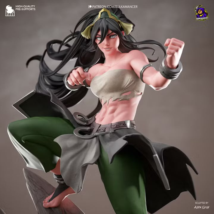 Blind Geomancer Earthbending Heroine Resin Statue | Bulkamancer Garage Kit