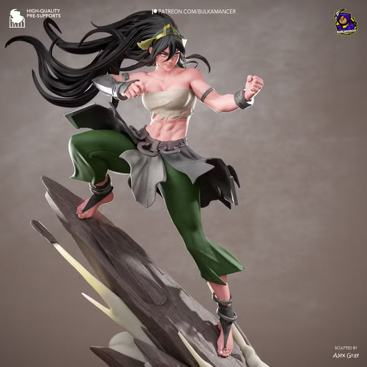 Blind Geomancer Earthbending Heroine Resin Statue | Bulkamancer Garage Kit