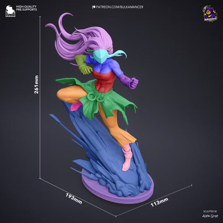 Blind Geomancer Earthbending Heroine Resin Statue | Bulkamancer Garage Kit