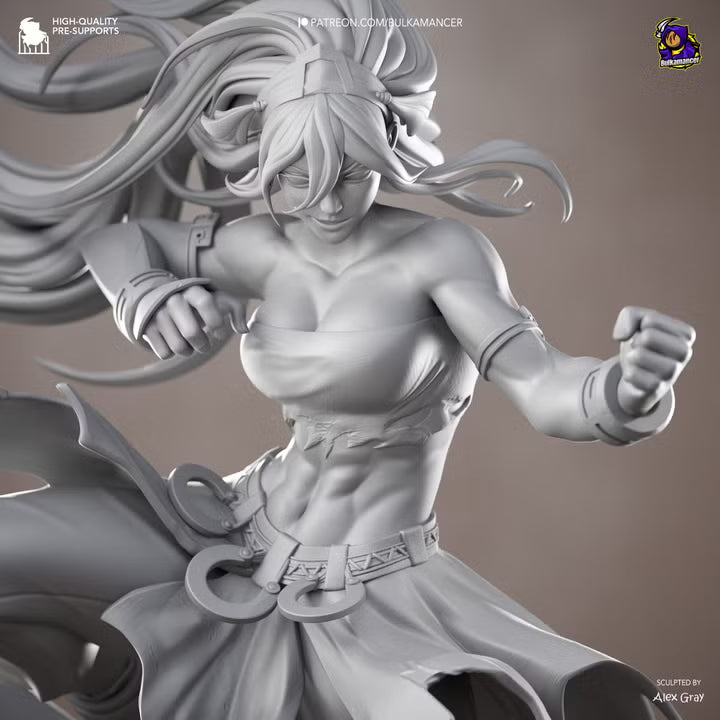 Blind Geomancer Earthbending Heroine Resin Statue | Bulkamancer Garage Kit