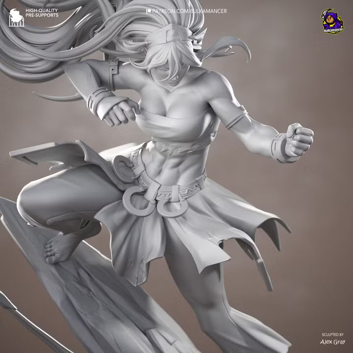 Blind Geomancer Earthbending Heroine Resin Statue | Bulkamancer Garage Kit