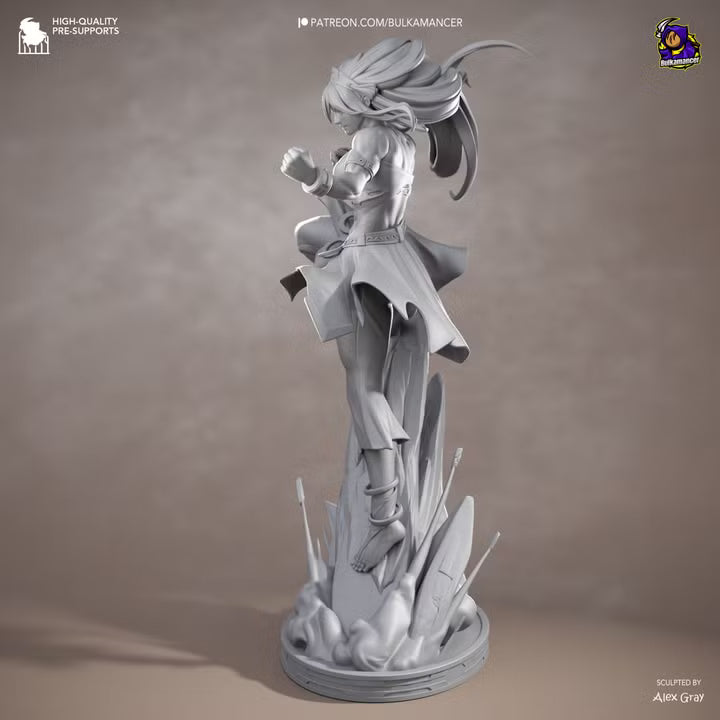 Blind Geomancer Earthbending Heroine Resin Statue | Bulkamancer Garage Kit