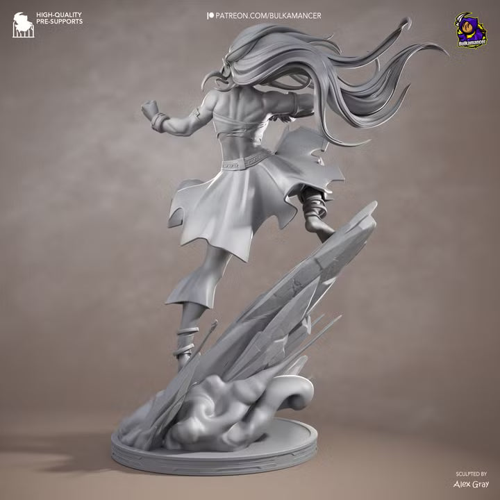 Blind Geomancer Earthbending Heroine Resin Statue | Bulkamancer Garage Kit