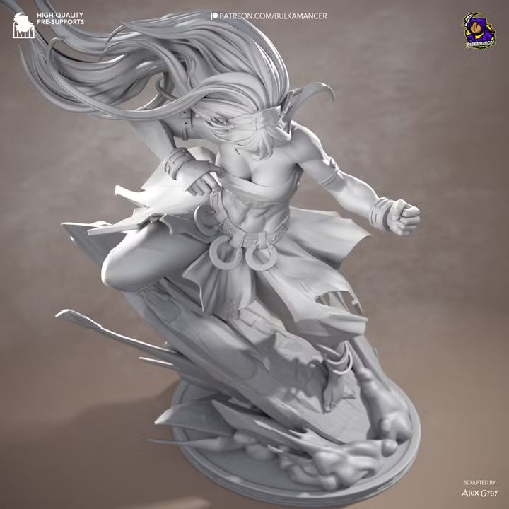 Blind Geomancer Earthbending Heroine Resin Statue | Bulkamancer Garage Kit