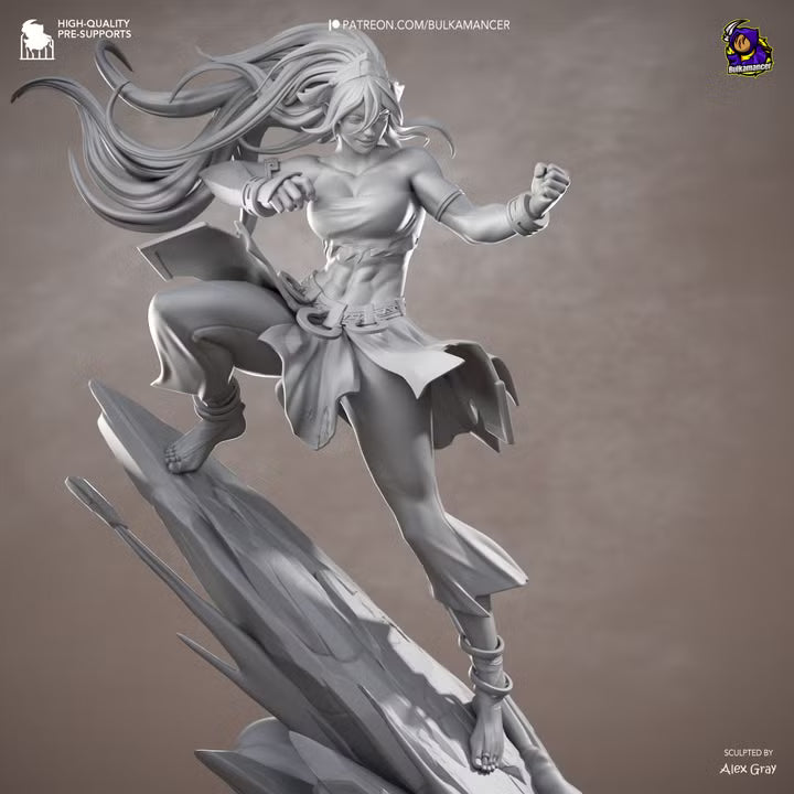 Blind Geomancer Earthbending Heroine Resin Statue | Bulkamancer Garage Kit