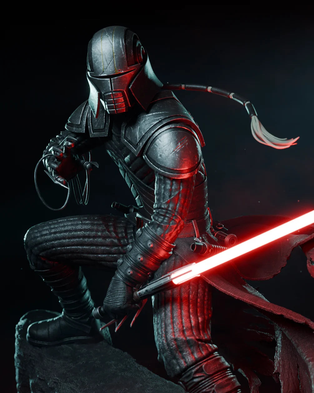 Star Wars: The Force Unleashed - Sith Stalker Starkiller Statue | 1/6 & 1/9 Scales | Raw, Primed & Painted Options