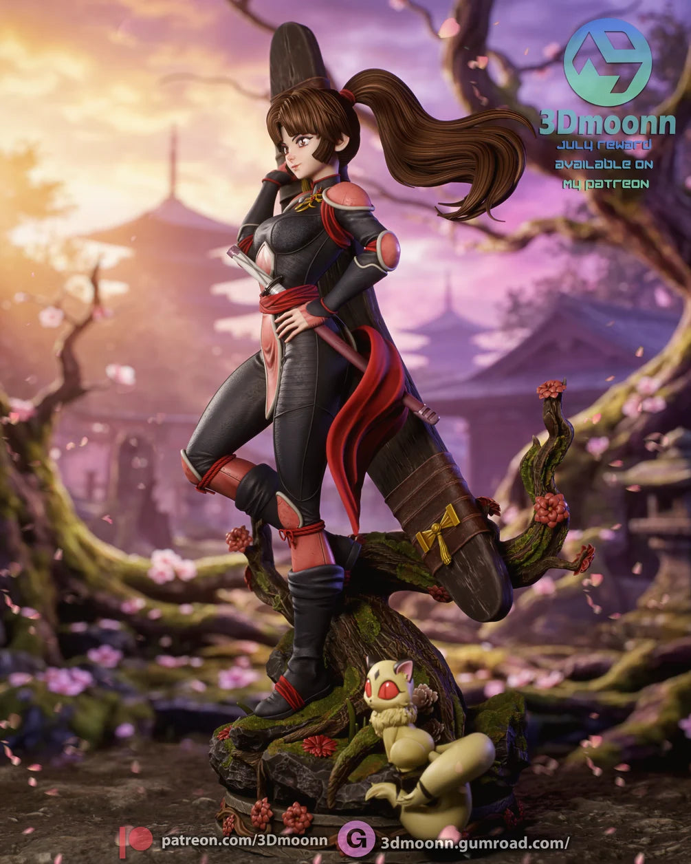 Sango & Kirara Statue 1/6 Scale - InuYasha | Billy Bones Emporium