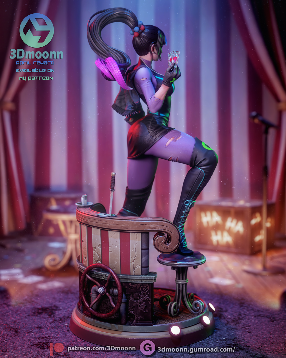 Punchline Statue 1/6 Scale - DC Comics | Billy Bones Emporium