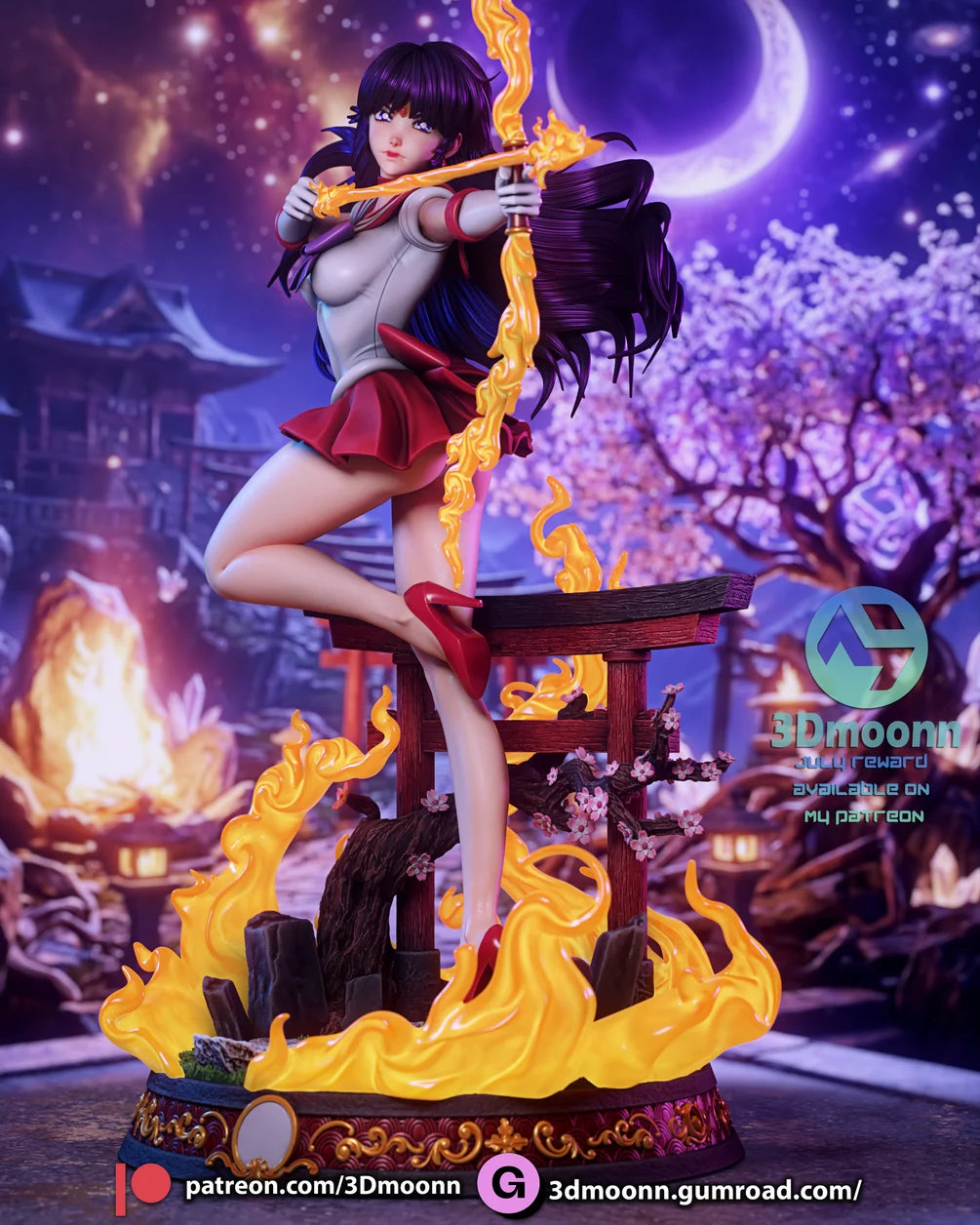 Sailor Mars Statue 1/6 Scale - Sailor Moon | Billy Bones Emporium