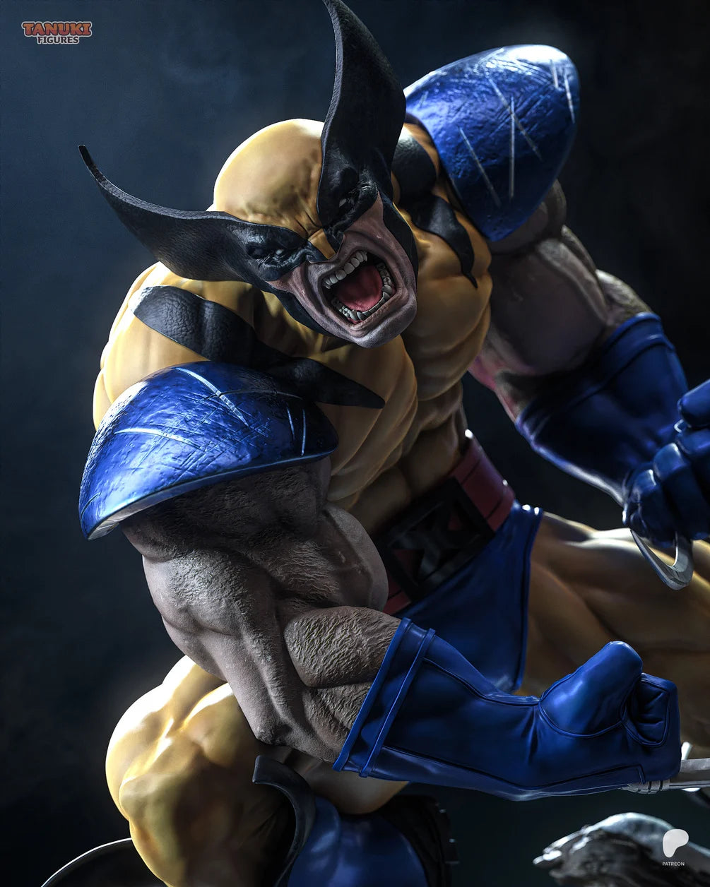 Wolverine (Classic Suit) Custom Resin Statue – High-Detail Marvel Collectible