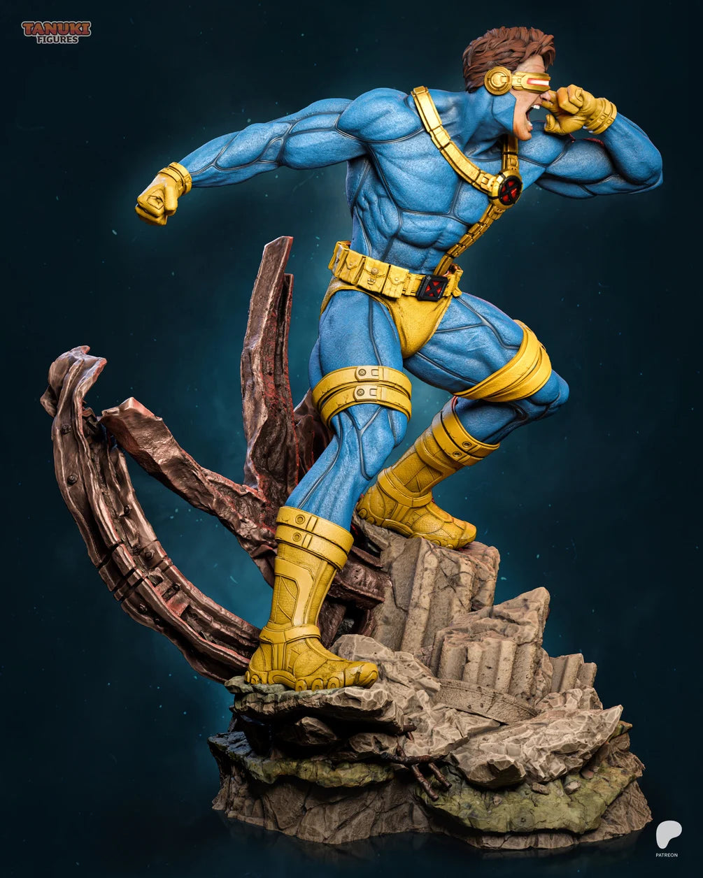 Cyclops Custom Resin Statue – High-Detail X-Men Collectible Figure