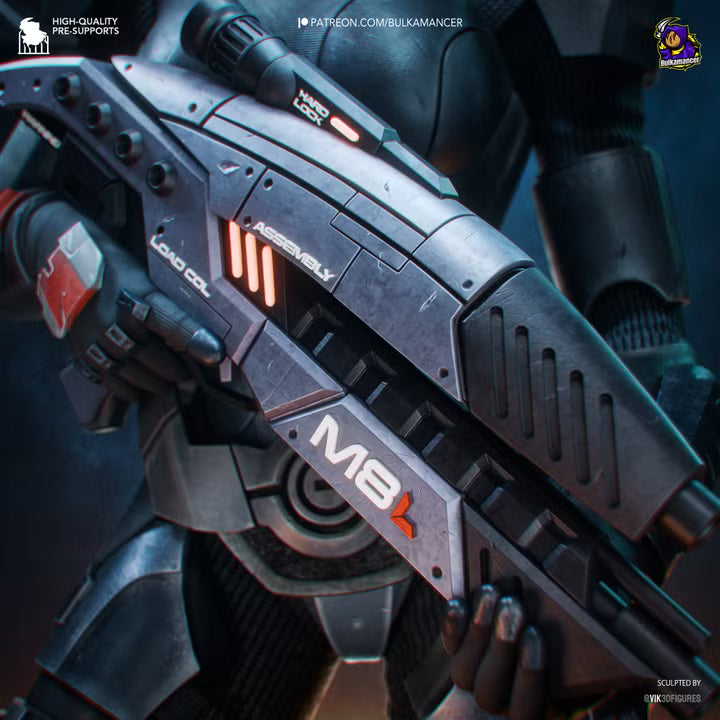 Commander Spectre N7 Sci-Fi Heroine Resin Statue | Bulkamancer Garage Kit
