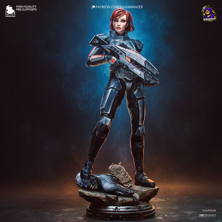 Commander Spectre N7 Sci-Fi Heroine Resin Statue | Bulkamancer Garage Kit