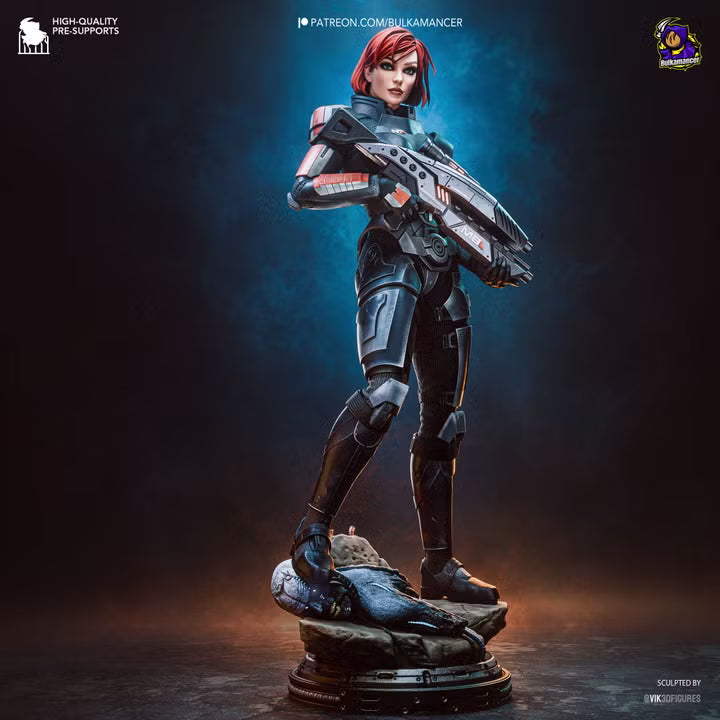Commander Spectre N7 Sci-Fi Heroine Resin Statue | Bulkamancer Garage Kit