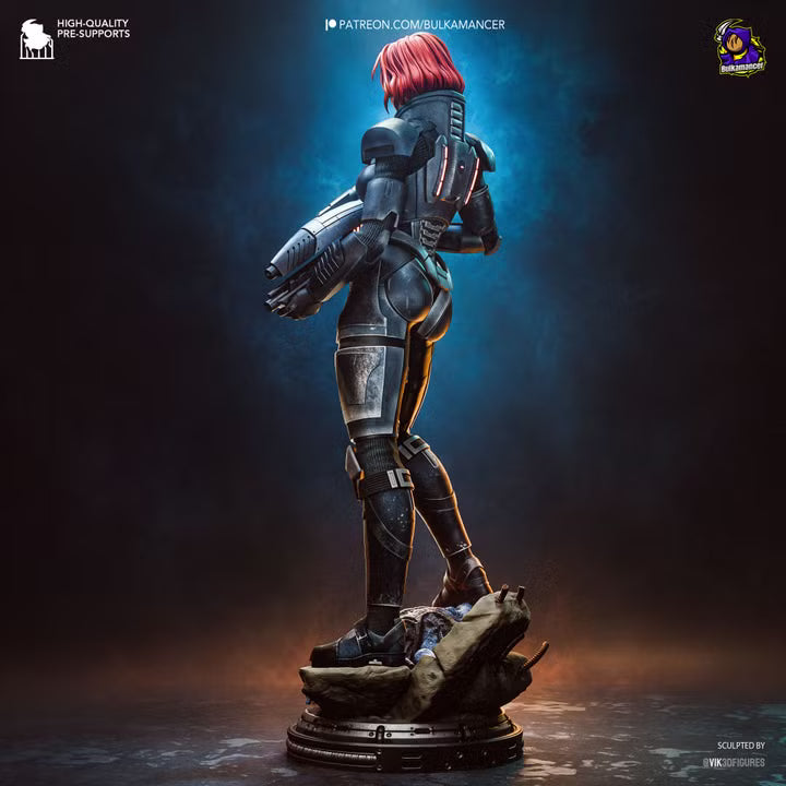 Commander Spectre N7 Sci-Fi Heroine Resin Statue | Bulkamancer Garage Kit