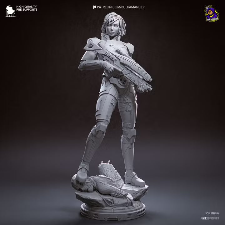 Commander Spectre N7 Sci-Fi Heroine Resin Statue | Bulkamancer Garage Kit