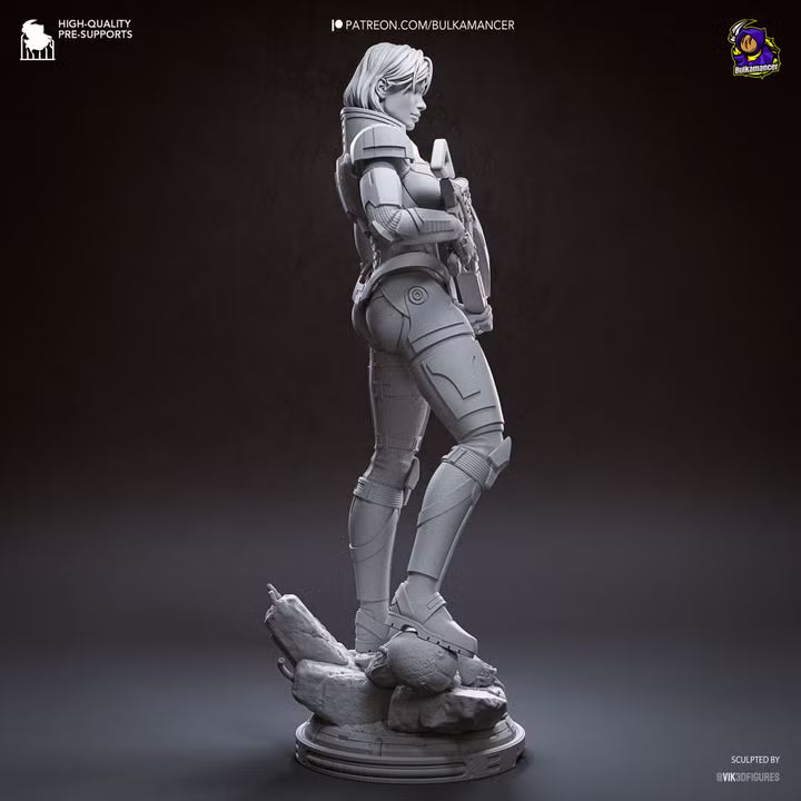 Commander Spectre N7 Sci-Fi Heroine Resin Statue | Bulkamancer Garage Kit