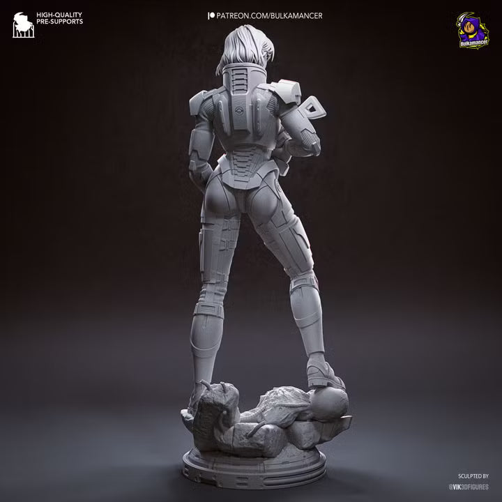Commander Spectre N7 Sci-Fi Heroine Resin Statue | Bulkamancer Garage Kit