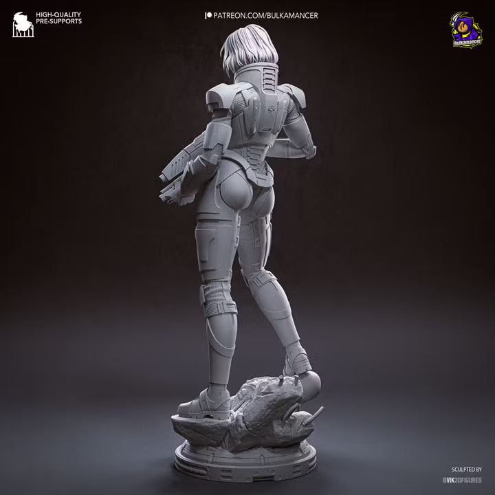 Commander Spectre N7 Sci-Fi Heroine Resin Statue | Bulkamancer Garage Kit