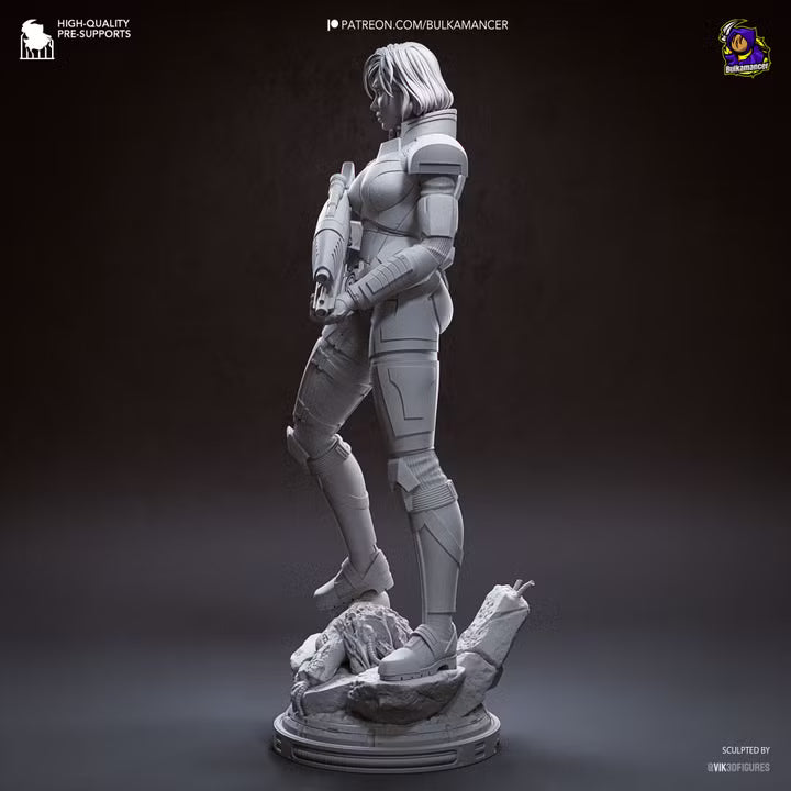 Commander Spectre N7 Sci-Fi Heroine Resin Statue | Bulkamancer Garage Kit