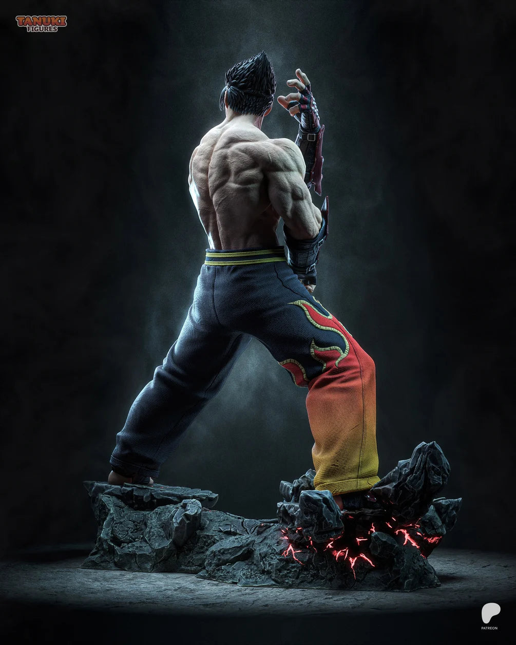 Jin Kazama Custom Resin Statue – High-Detail Fighting Game Collectible