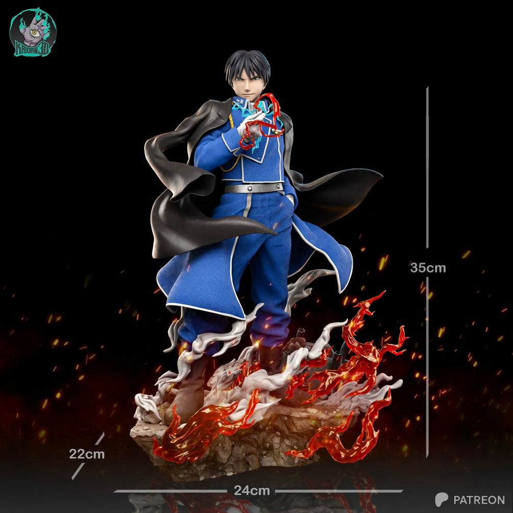 Roy Mustang Flame Alchemist Statue - Fullmetal Alchemist | Billy Bones Emporium